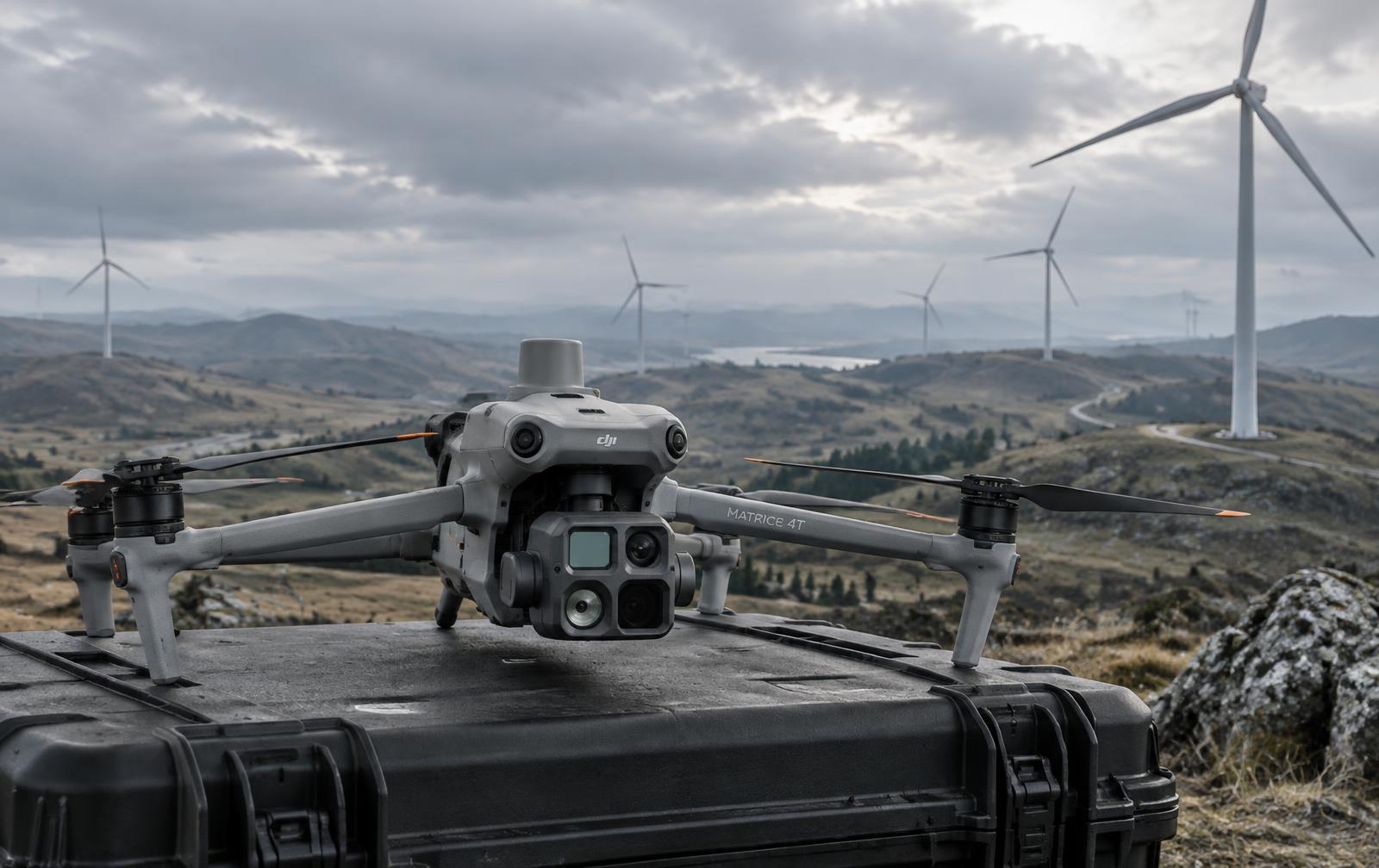 DJI Matrice 4T enterprise drone on-site in the field